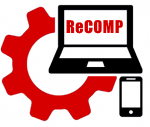 Логотип сервисного центра ReCOMP